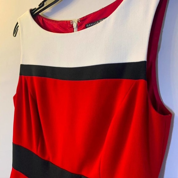 Isabella DeMarco Tahari Levine Colorblock Dress 4 - Picture 3 of 6